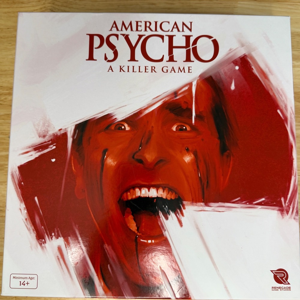 Renegade American Psycho A Killer Game Board Game Strategy Red Horror Complete